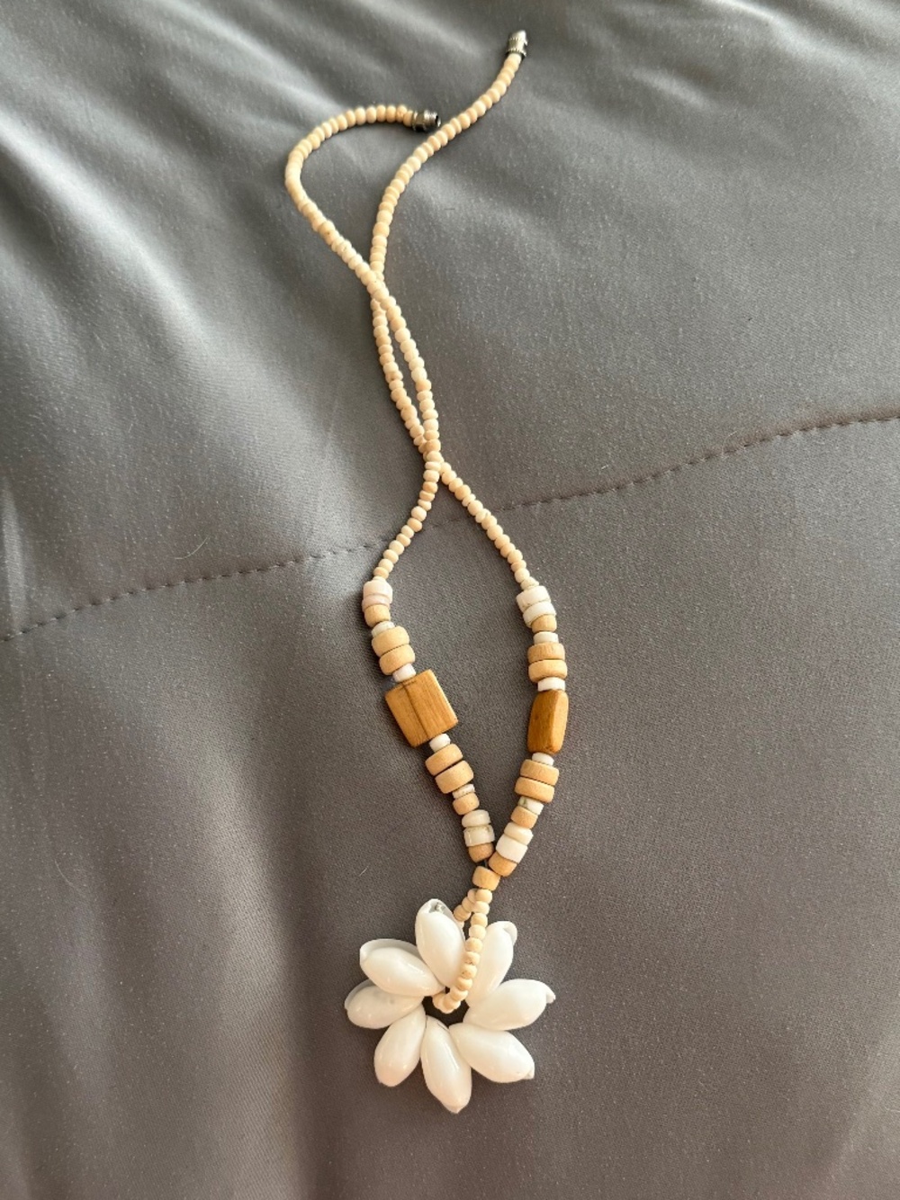 Shell and Wood Necklace